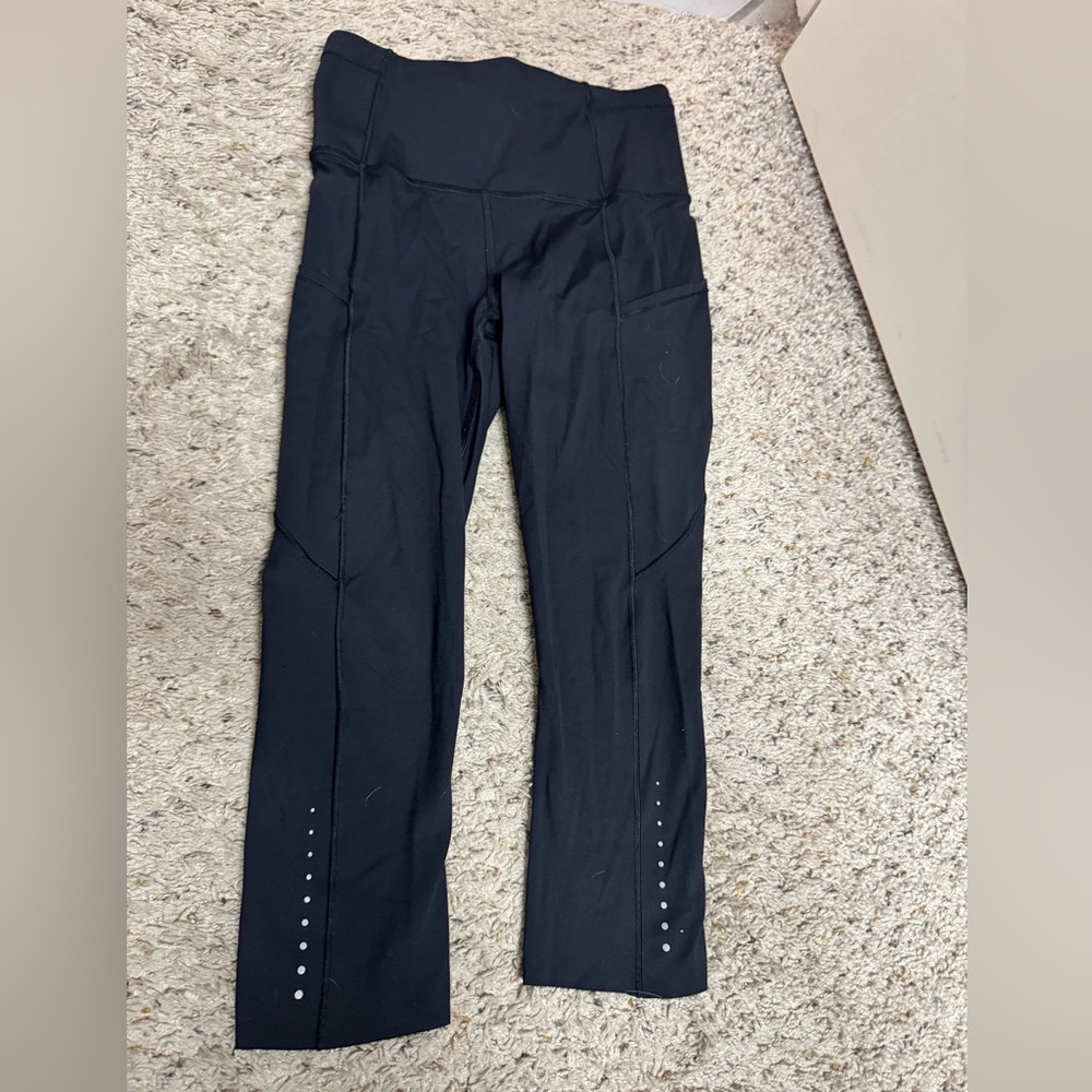 Lululemon Athletica Black Fast and Free Leggings